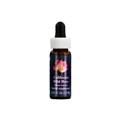 California Wild Rose Herbal Supplement Dropper By Flower Essence - 0.25 Oz